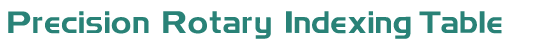 Precision Rotary Indexing Table