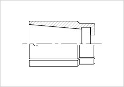 Single taper expansion collets