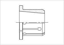 Single taper expansion collets