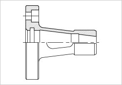 Flange type expansion collets