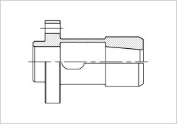 Flange type expansion collets