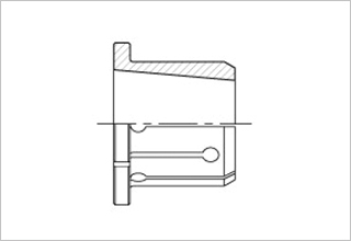 シングルテーパ内張りコレット,コレットチャック