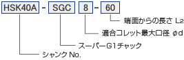 ツーリングシステム,ツールホルダー,HSK40A, 50A, 63A スーパーG1チャック