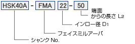 ツーリングシステム,ツールホルダー,HSK40A, 50A フェイスミルアーバ