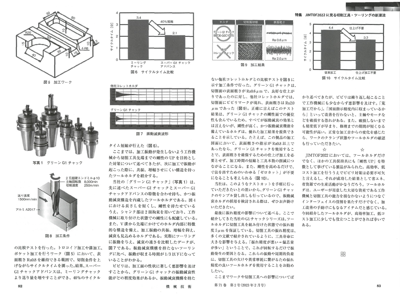 日刊工業新聞社 機械技術2月号にG1チャックシリーズが掲載されました。