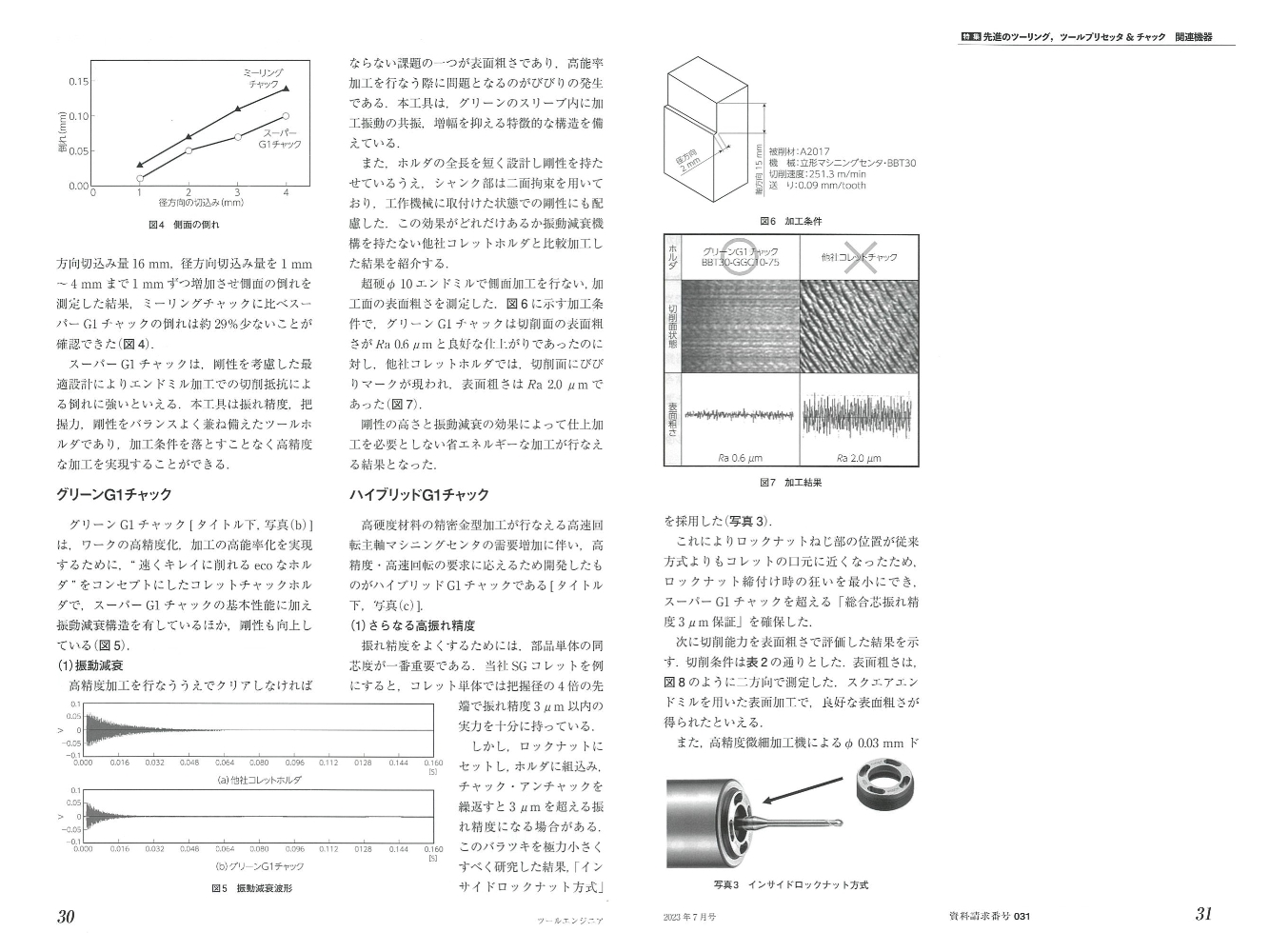 ツールエンジニア7月号にG1チャックシリーズが掲載されました。